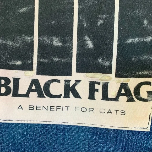 Levi’s Vintage Denim Jacket w/ Black Flag Patch & Sweet Embroidery. Super Rad ⚡️ - Picture 6 of 12